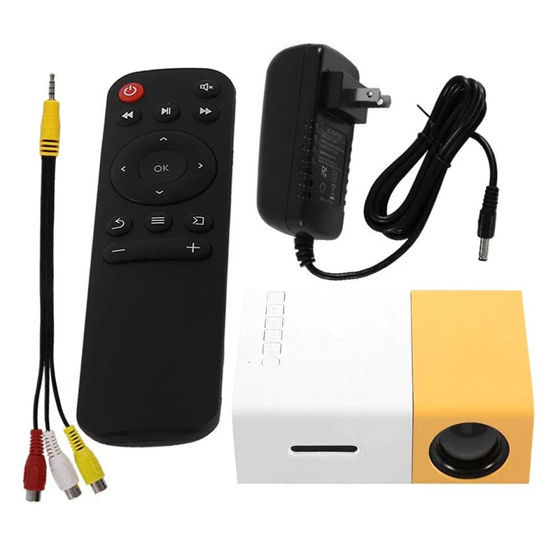 YG300 Portable Mini Movie Projector Suitable for Outdoor Camping/ Drive-In/ Home Theater Projectors with 30000 Hours Long Life